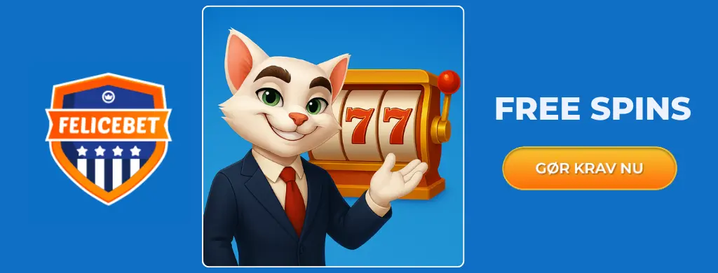 Felicebet-katte-maskot med gratis spins-spillemaskine